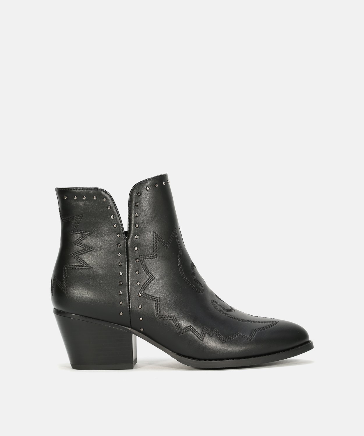 Botines tac&oacute;n adorno